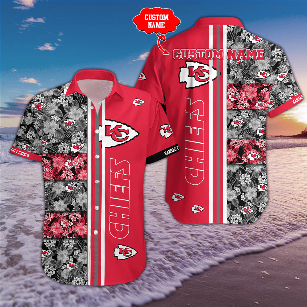 Kansas City Chiefs Hawaiian Shirt Custom Name