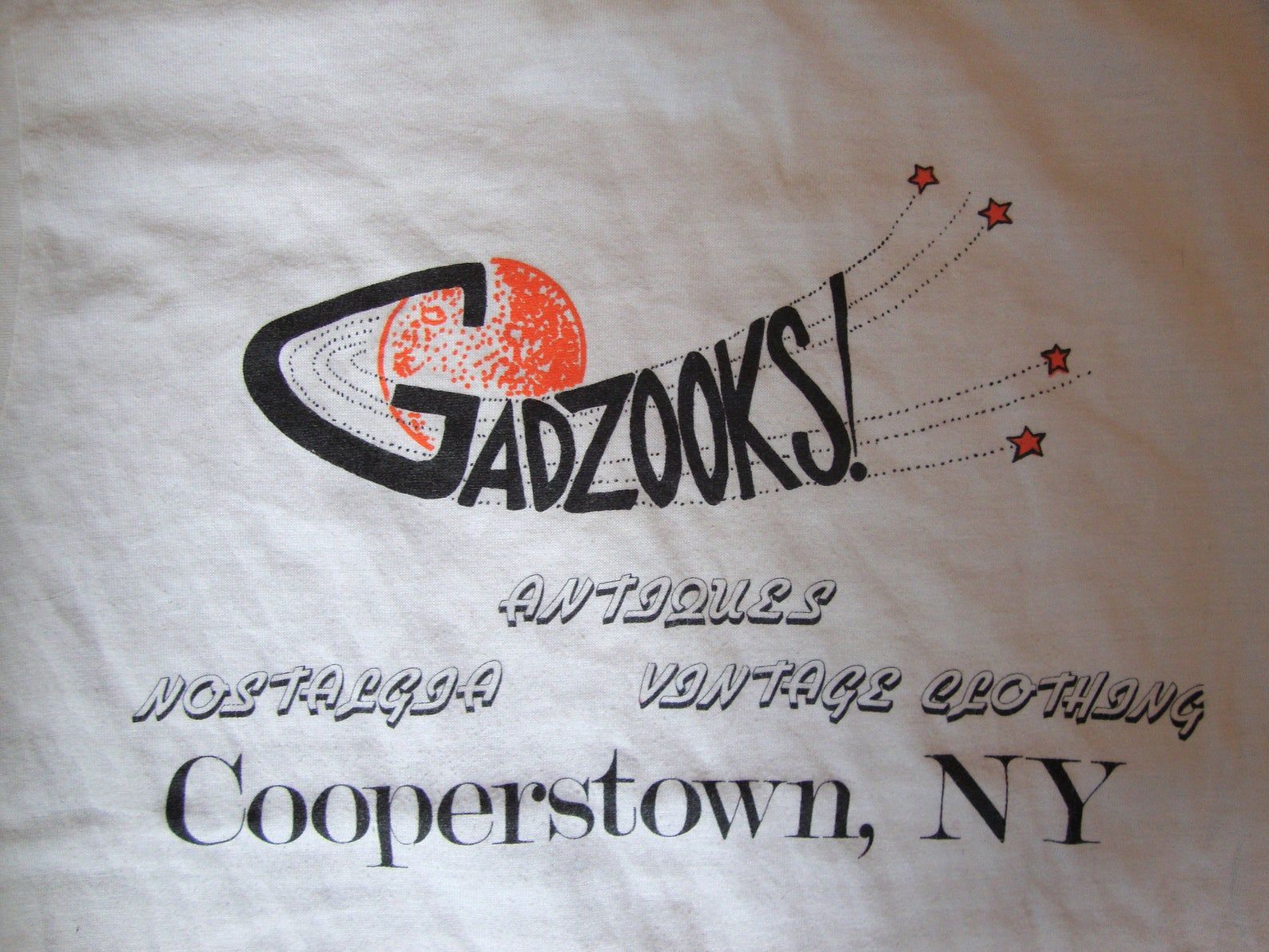 Vtg 80’s Gadzooks Antiques Nostalgia Vintage Clothing Paper Thin T Shirt S