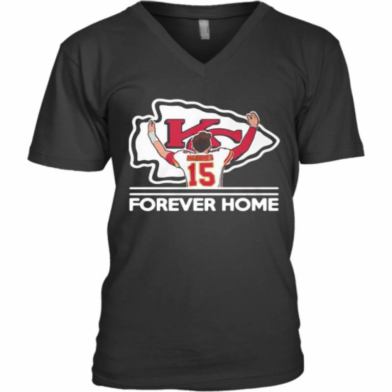 Mahomes Kansas City Chiefs Forever Home V-Neck T-Shirt