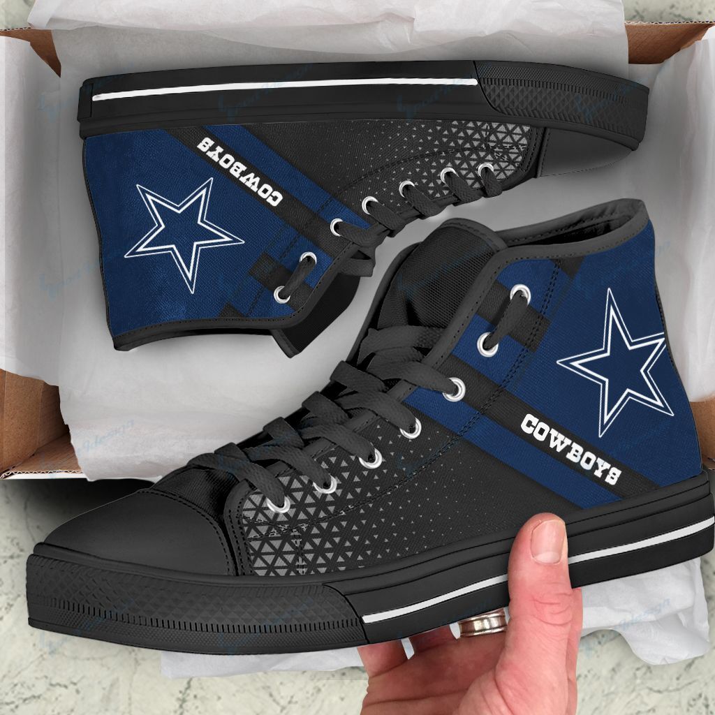 Dallas Cowboys High Top Shoes 017