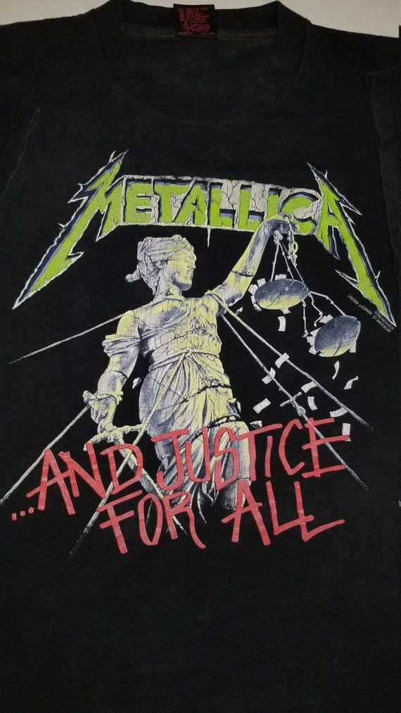 Metallica Hammer Of Justice Large 1988 Tour Shirt