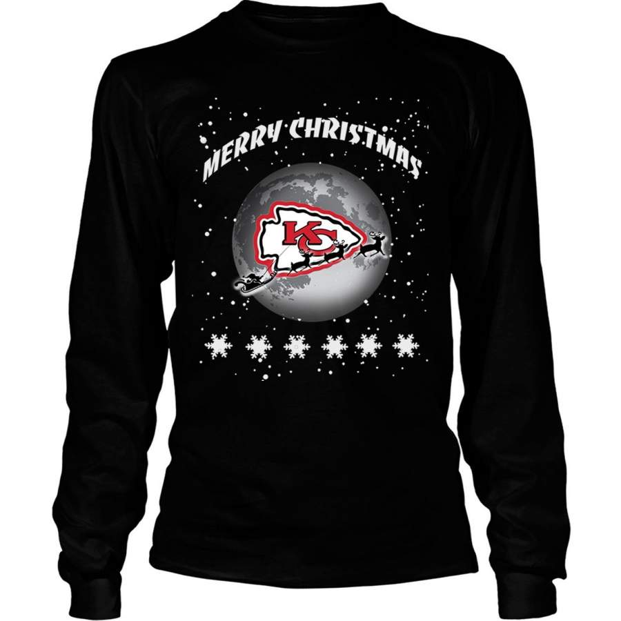 Merry Christmas T Shirt, Kansas City Chiefs T Shirt – Long Sleeve Tees