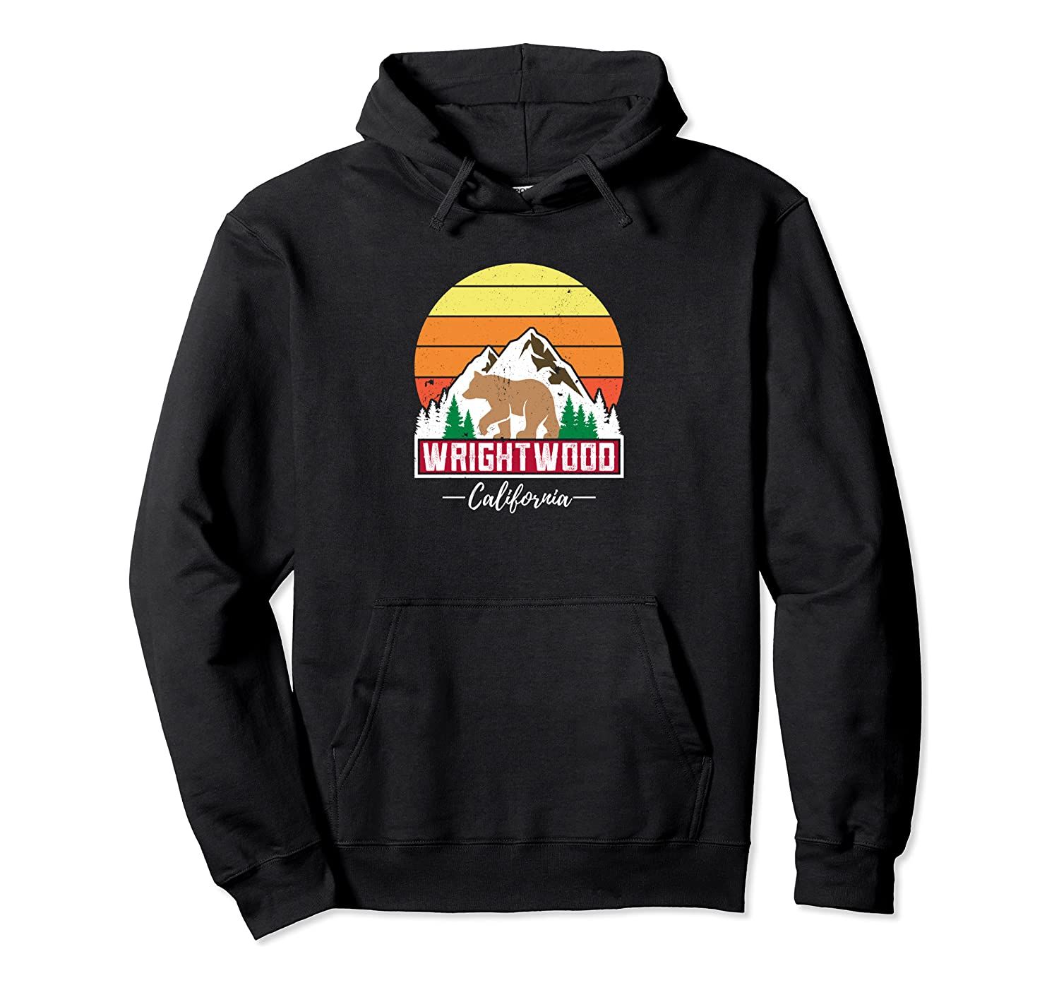 Wrightwood California Vacation Vintage Family Camping Gift Pullover Hoodie T-Shirt, Sweatshirt, Tank Top