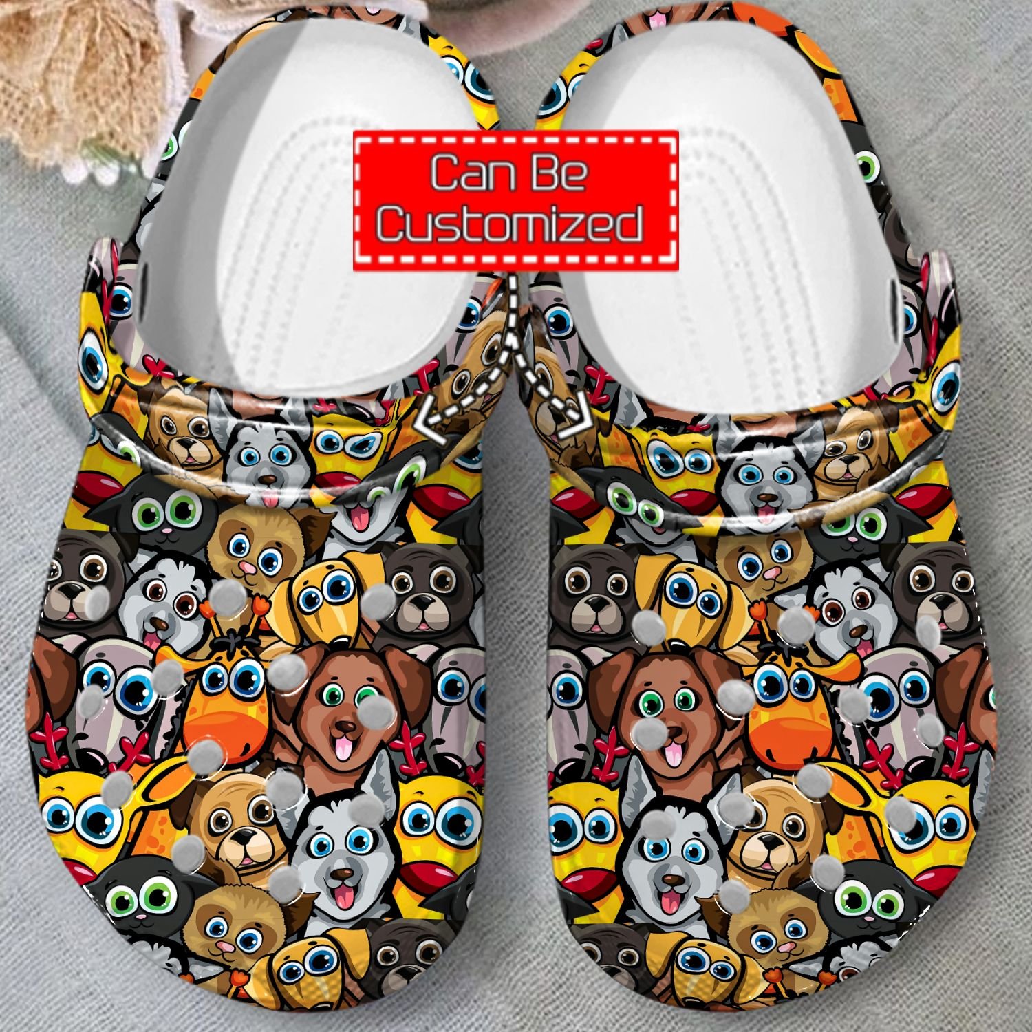 Animal Print Crocs – Dogs Collection Pattern Clog Shoes