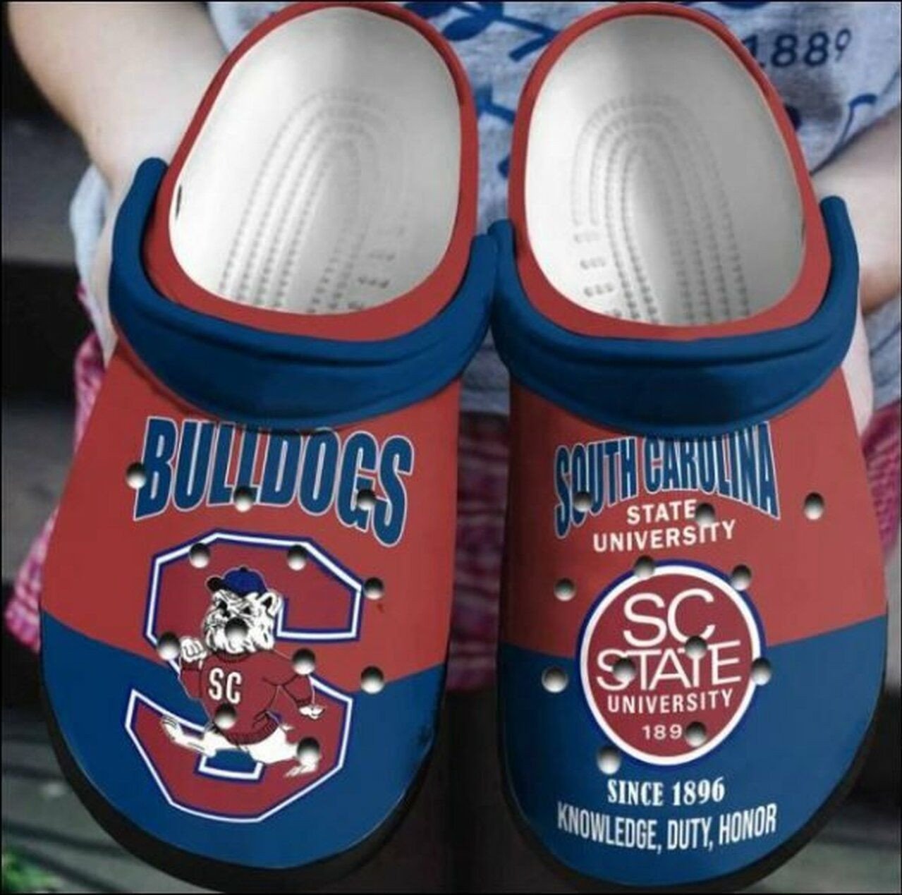 South Carolina State Bulldogs Crocss Crocband Clog Comfortable Water Shoes