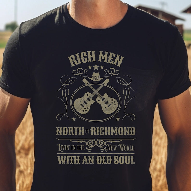 Oliver Anthony Shirt, Rich Men North Of Richmond, Living In A New World, With An Old Soul, Unisex Soft Short Sleeve Shirt