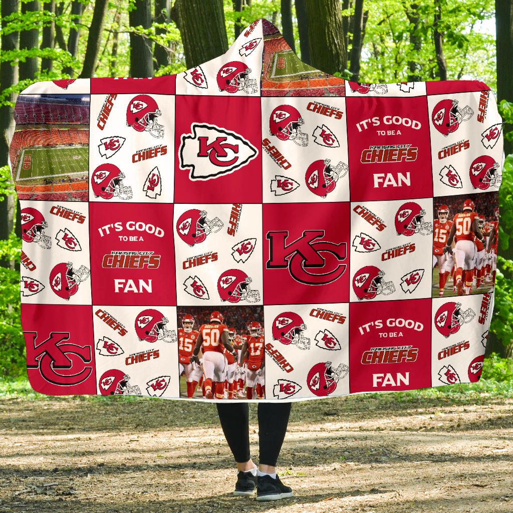 Its Good To Be A Kansas City Chiefs Fan Gift For Fan 3D Full Printing Hooded Blanket 5196