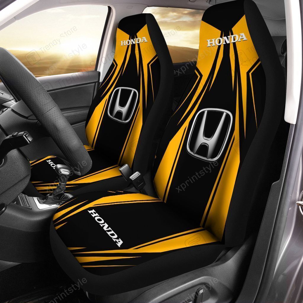 HONDA CAR SEAT COVER (SET OF 2) VER2 (YELLOW)