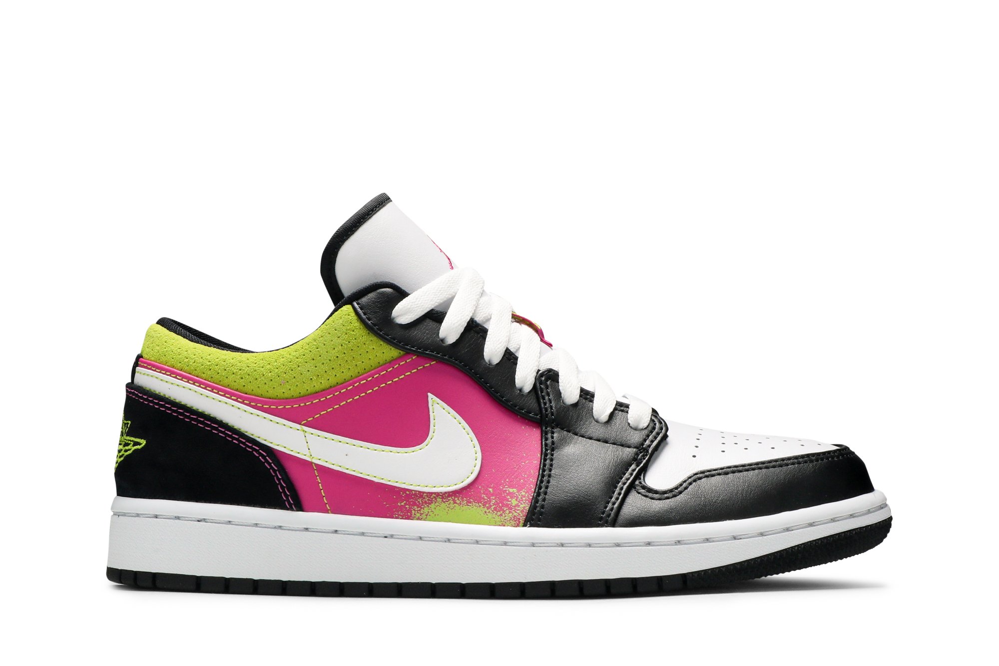 Jordan 1 Low Black Active Fuchsia Cyber – Kohlrabis 194494157668