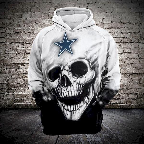 Dallas Cowboys New Skull  S1564 41 Unisex 3D Hoodie Gift For Fans