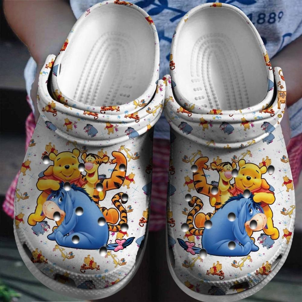 The Pooh Cartoon Movie Crocs Crocband Clog Comfortable Water Shoes