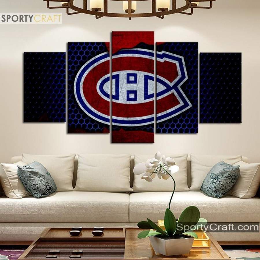 Montreal Canadiens Steel Style Canvas – Tabihajsc