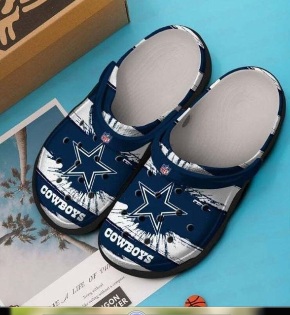 Dallas Cowboys Crocband Clog Shoes