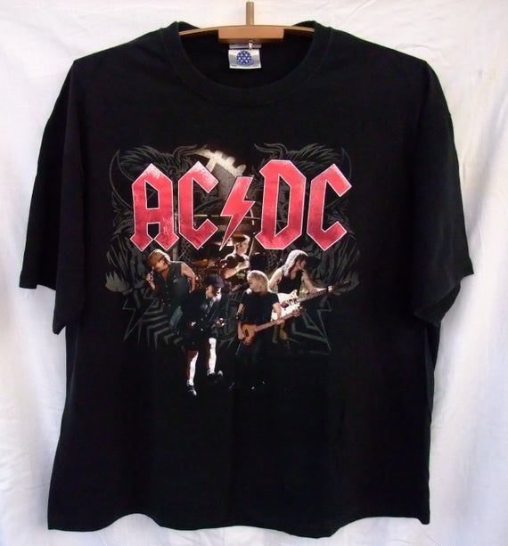 Shirt Ac Dc Black Ice Europe Tour 2009 2 Malcolm Young Angus Young Phil Rudd Clifford Williams Brian Johnson Shirt