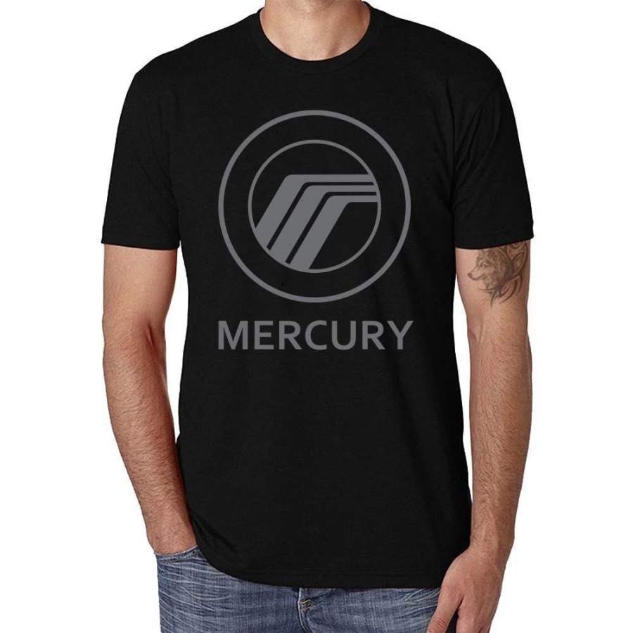 Mercury Car Logo Vintage Men’s Summer Round Neck T-Shirt