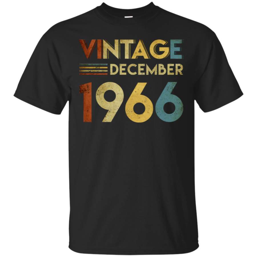 AGR 1966 December Vintage 52nd Birthday T-Shirt