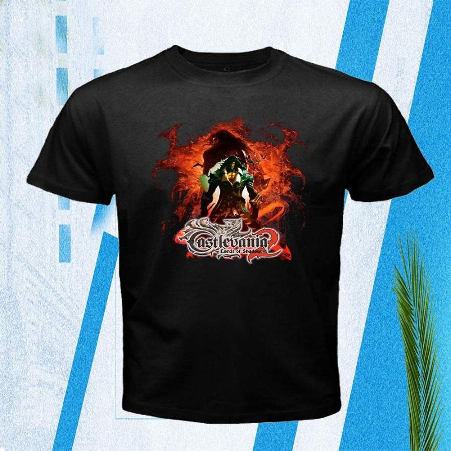 Castlevania Nes Retro Video Game Vintage T-shirt Black Basic Tee