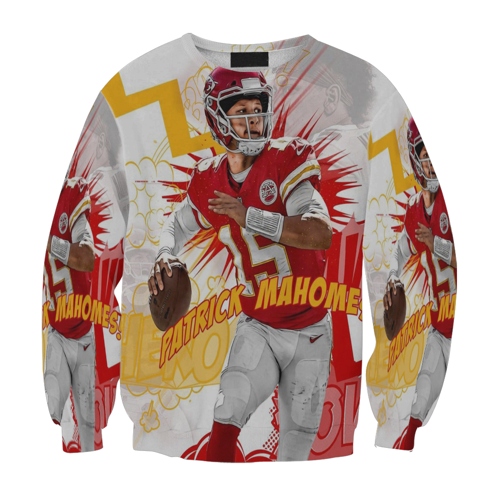 Kansas City Chiefs Patrick Mahomes 15 V9 Gift For Fan 3D Full Printing Sweatshirt