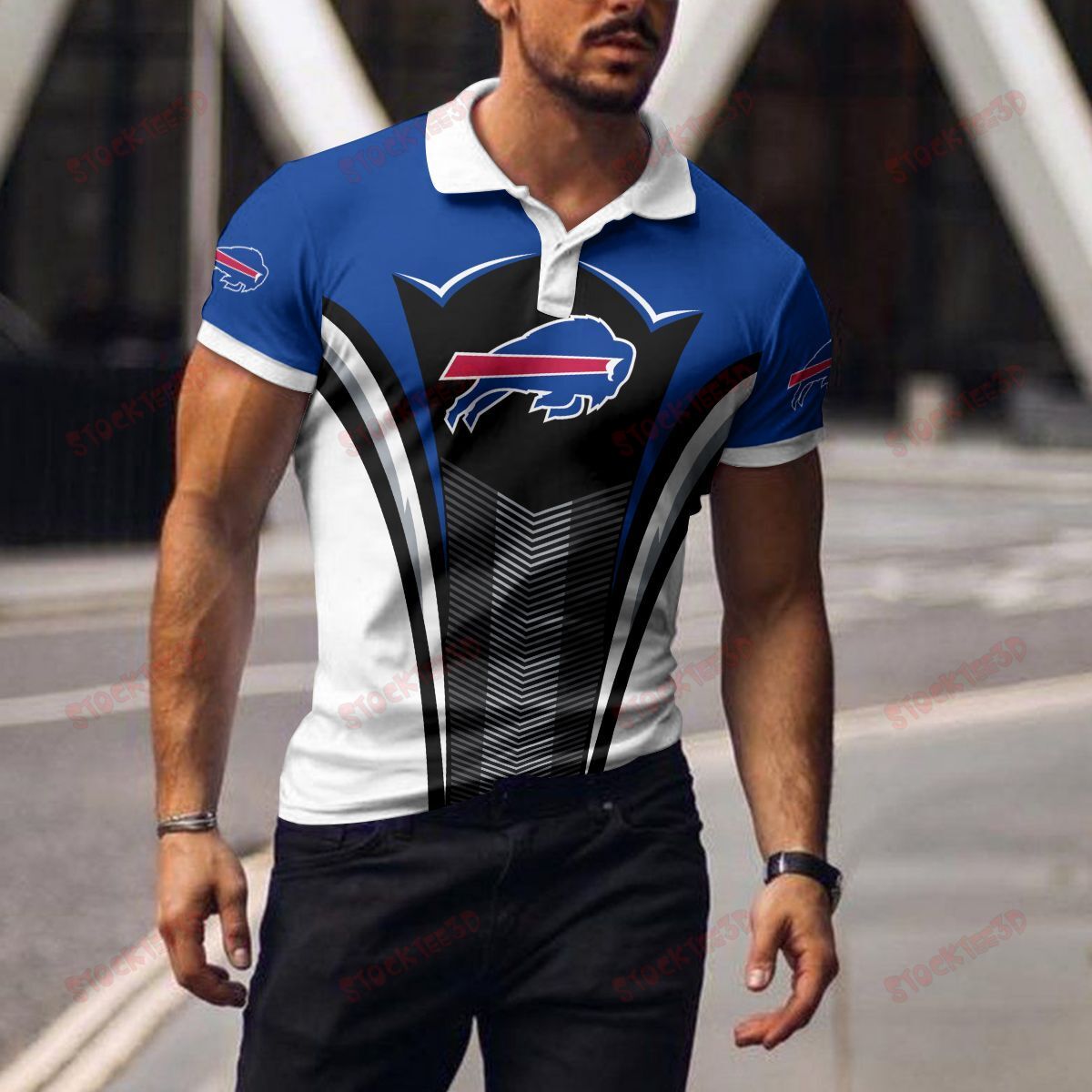 Buffalo Bills Polo T-Shirt 034 - Funnymugsandshirts Fashion