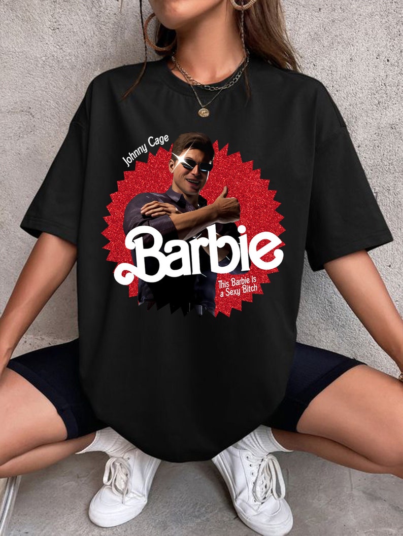 Johnny Cage Shirt, Funny Johnny Cage Barbie Shirt, Johnny Cage Mortal Kombat