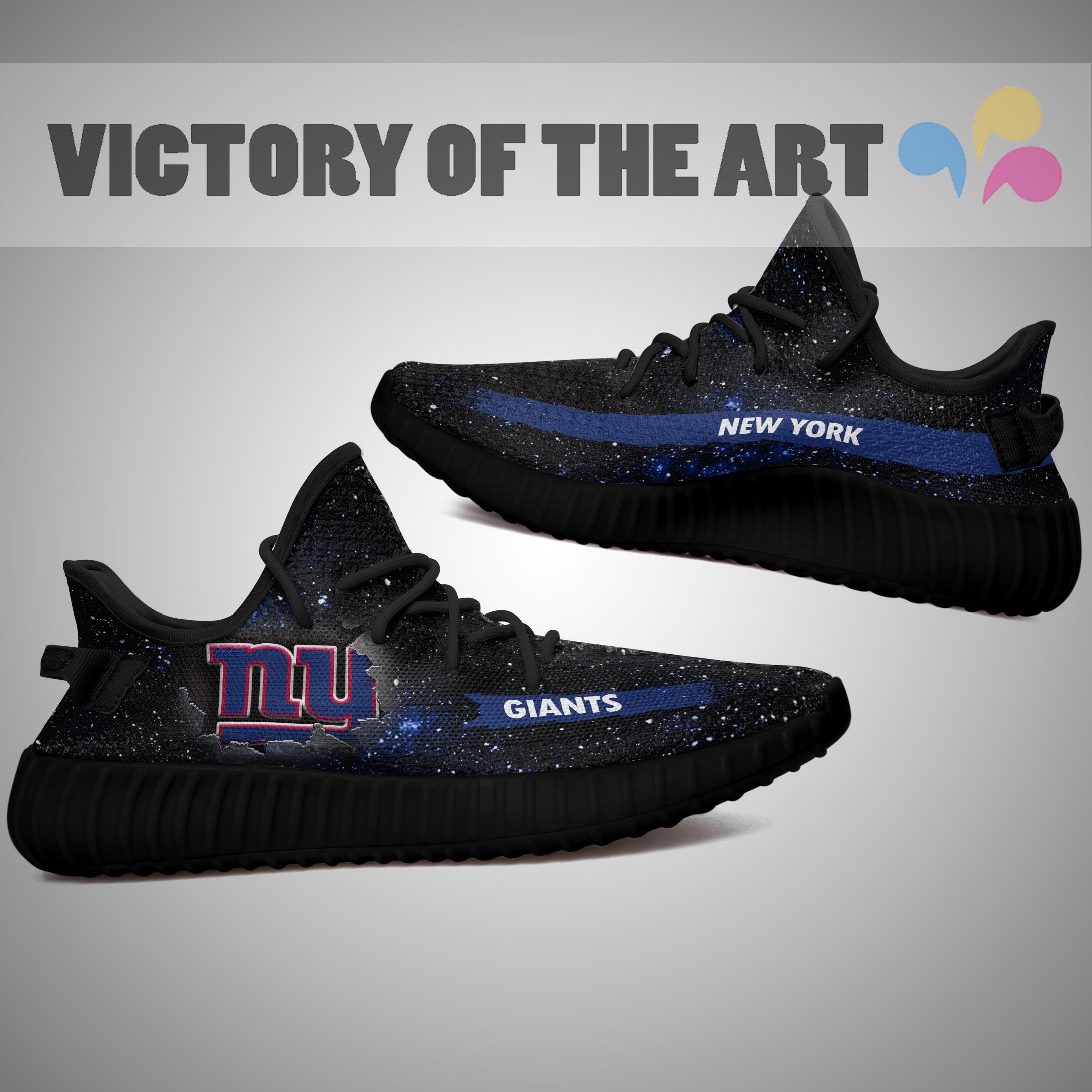 Art Scratch Mystery New York Giants Yeezy Shoes