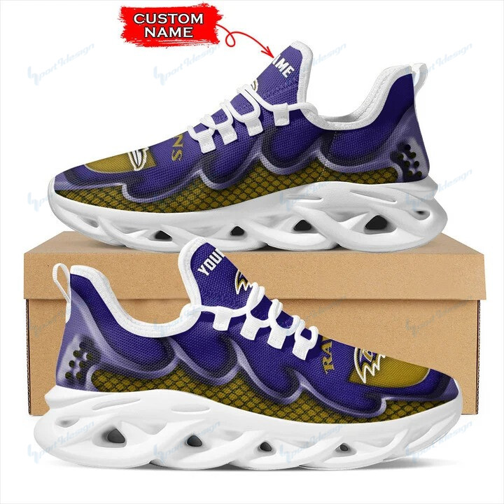 Baltimore Ravens Personalized Yezy Running Sneakers Bg405