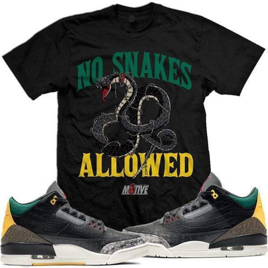 Air Jordan Retro 3 Animal 2.0 Sneaker Shirt Tees to Match – NO SNAKES ALLOWED