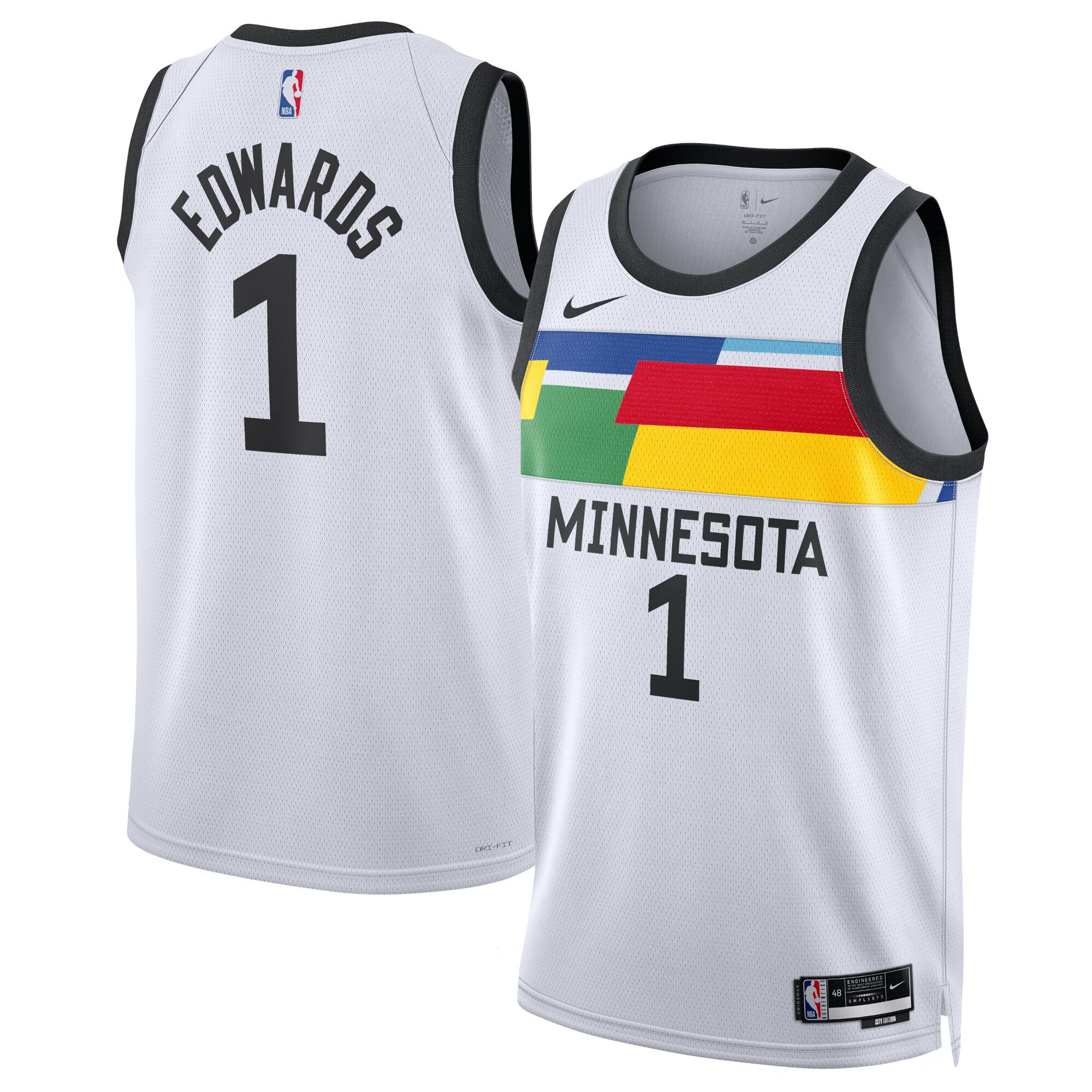 Anthony Edwards Minnesota Timberwolves 2023 City Edition Jersey – All Stitched