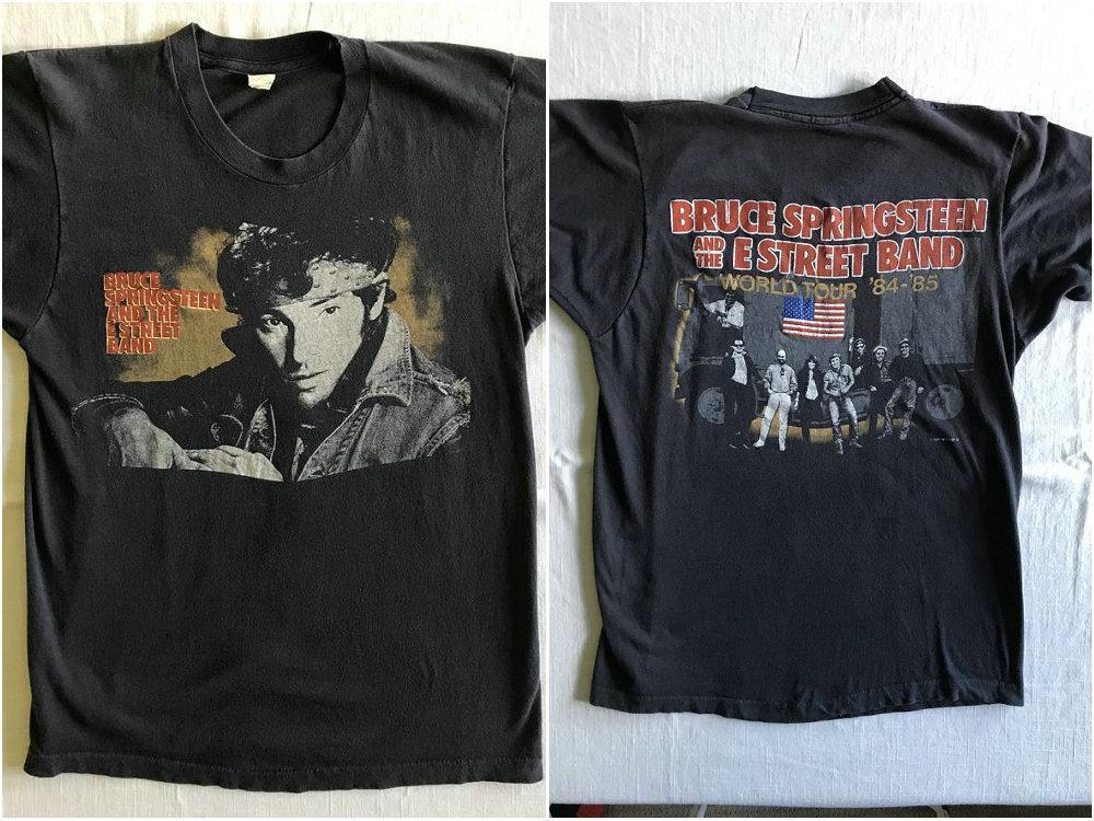 Bruce Springsteen and The E Street Band 84-85 World Tour Double Sided Vintage T Shirt