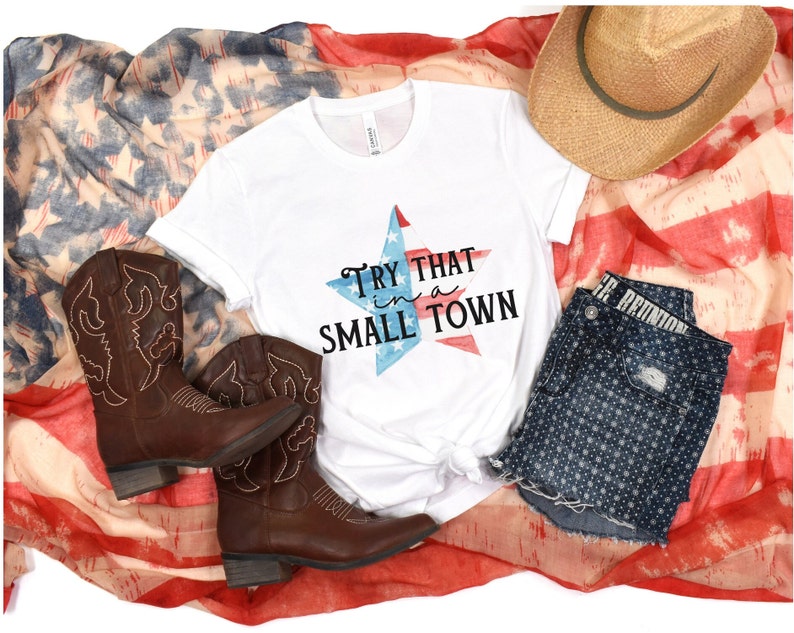 Vintage Try That In A Small Town T-Shirt, Country Music Festival Shirt