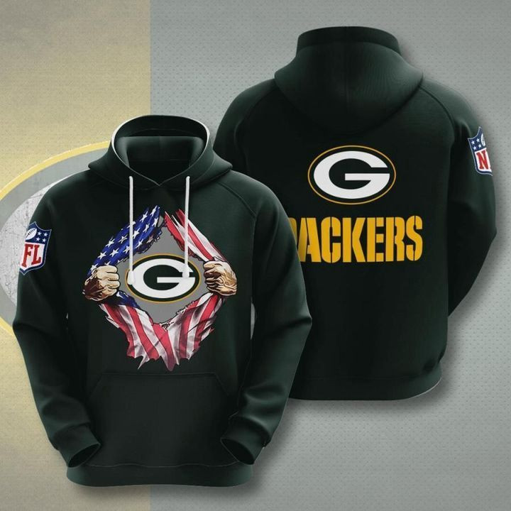 Green Bay Packers 2 Unisex 3D Hoodie Gift For Fans