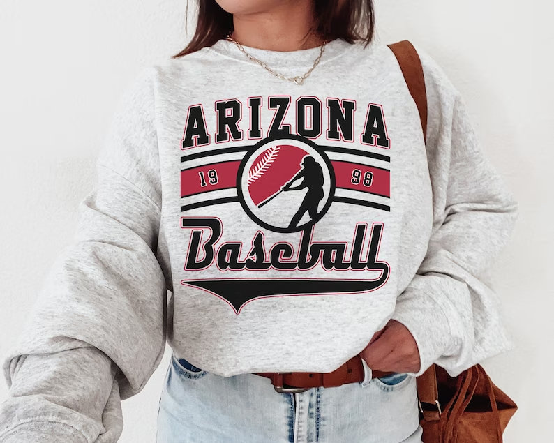Vintage Arizona Diamondback Crewneck Sweatshirt / TShirt, Diamondbacks EST 1998 Sweatshirt, Arizona Baseball Shirt, Retro Diamondbacks Shirt - Yourtshirtman MLB Collection