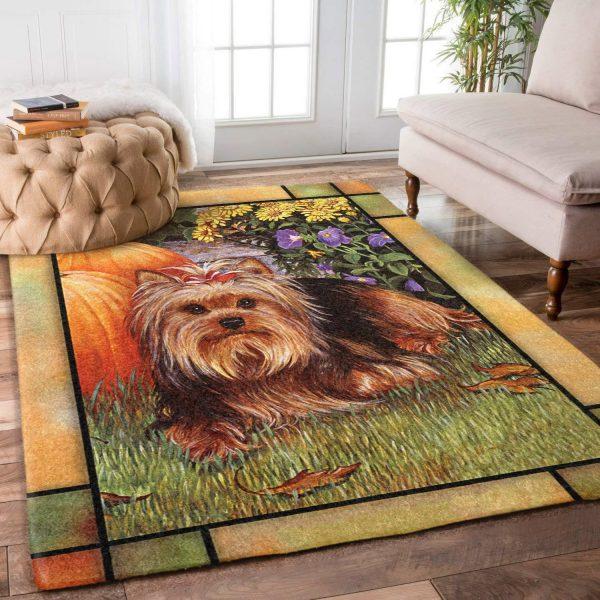 Yorkshire Terriers Home Decor Rectangle Area Rug 14