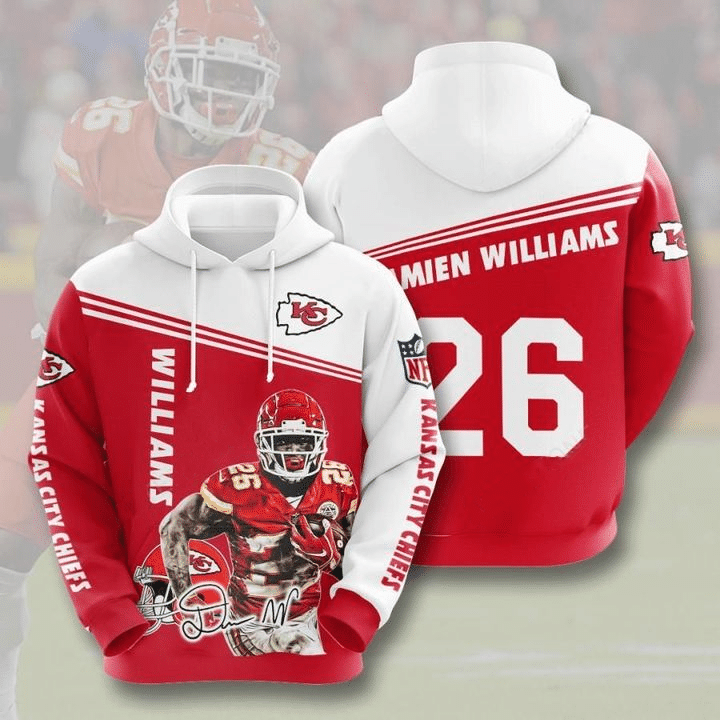 Damien Williams Kansas City Chiefs All Over Printed Hoodie TN240947