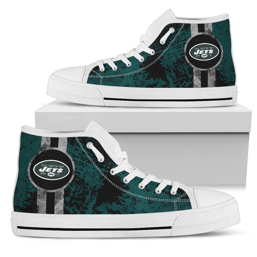 Triple Stripe Bar Dynamic New York Jets High Top Shoes