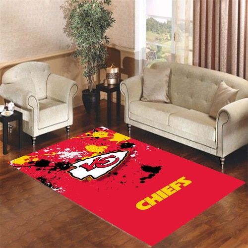 Kansas City Chiefs Wallpaper Living Room Carpet Rugs