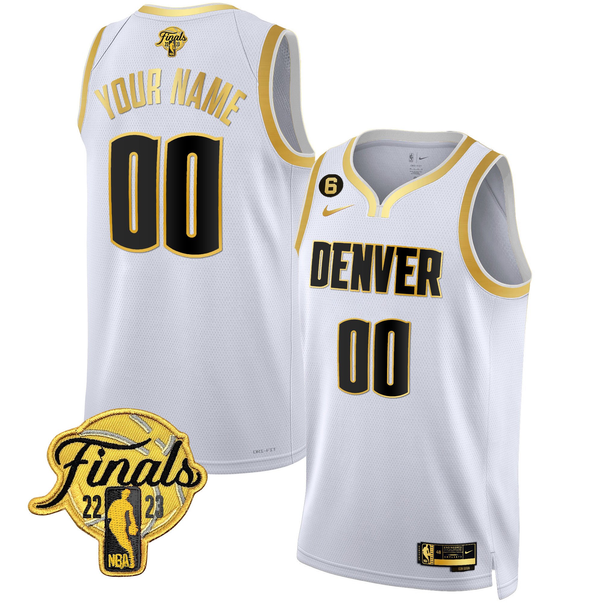 Denver Nuggets 2023 Finals Patch Collection Custom Jersey – All Stitched