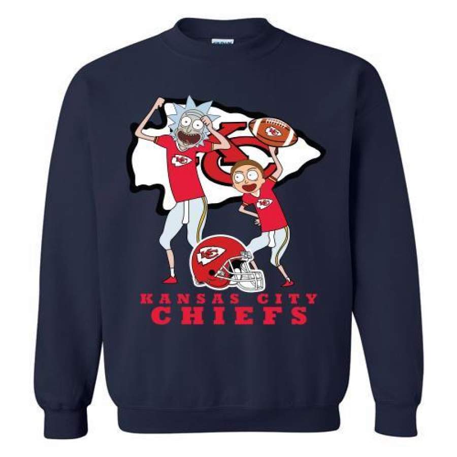 Kansas city chiefs Rick and morty Sweatshirt