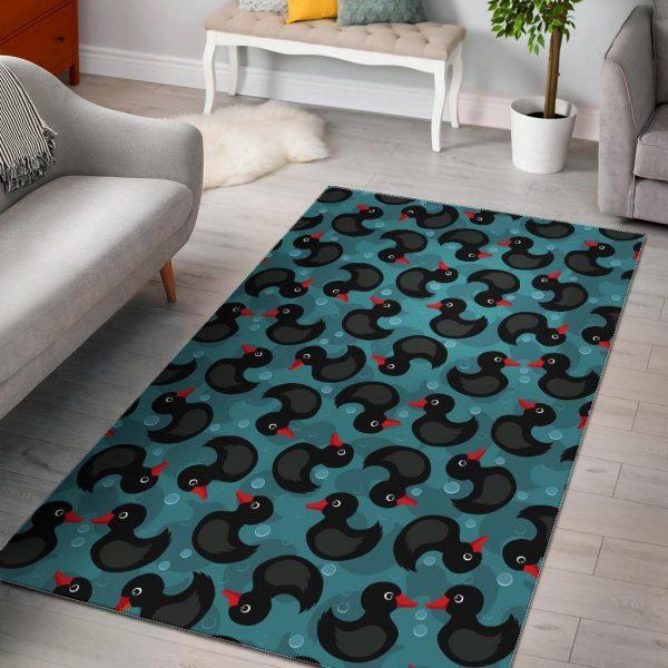 Black Duck Mallard Pattern Print Hom …