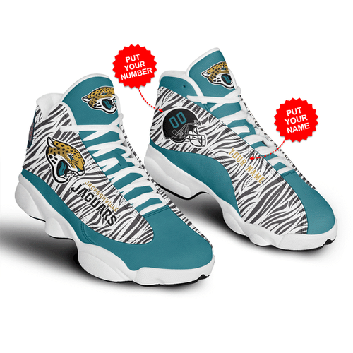 Jacksonville Jaguars Football Customized Air Jordan 13 Shoes Sport Sneakers