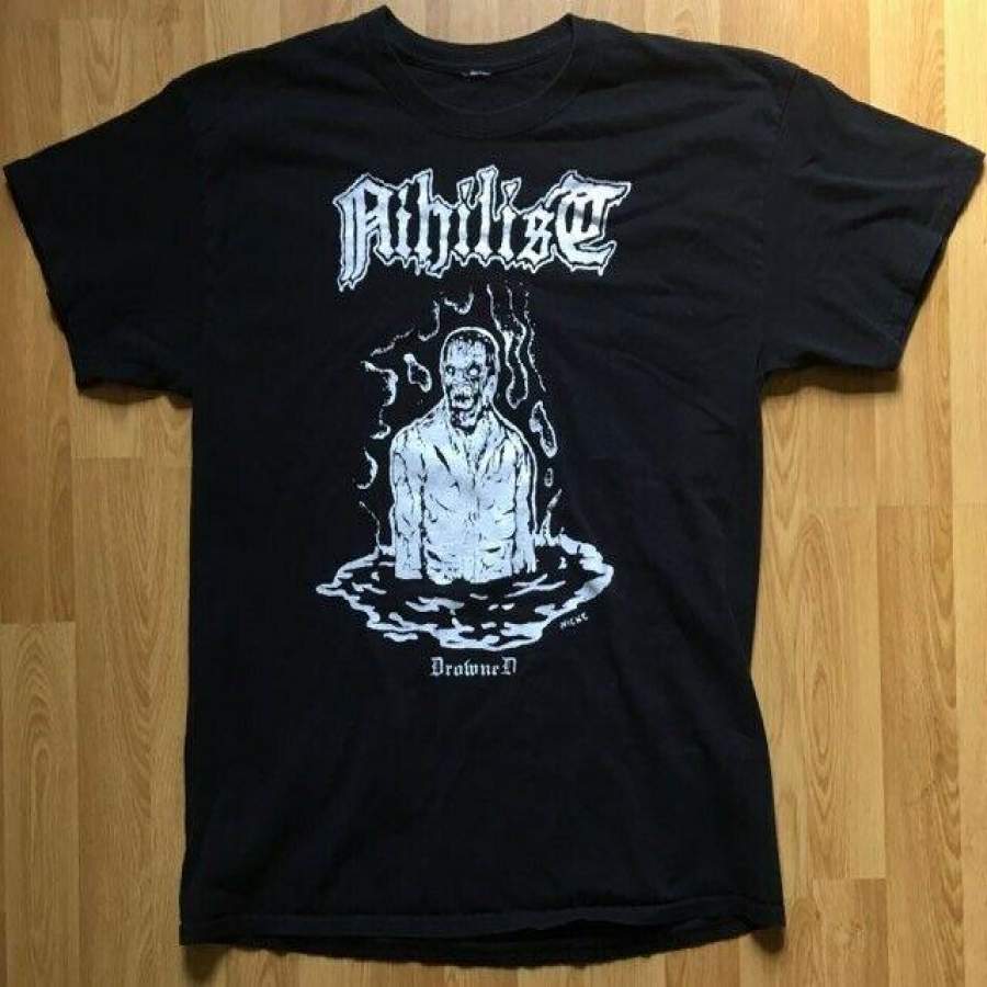 Nihilist Drowned T-Shirt Swedish Death Metal Entombed Unleashed Morbid ...