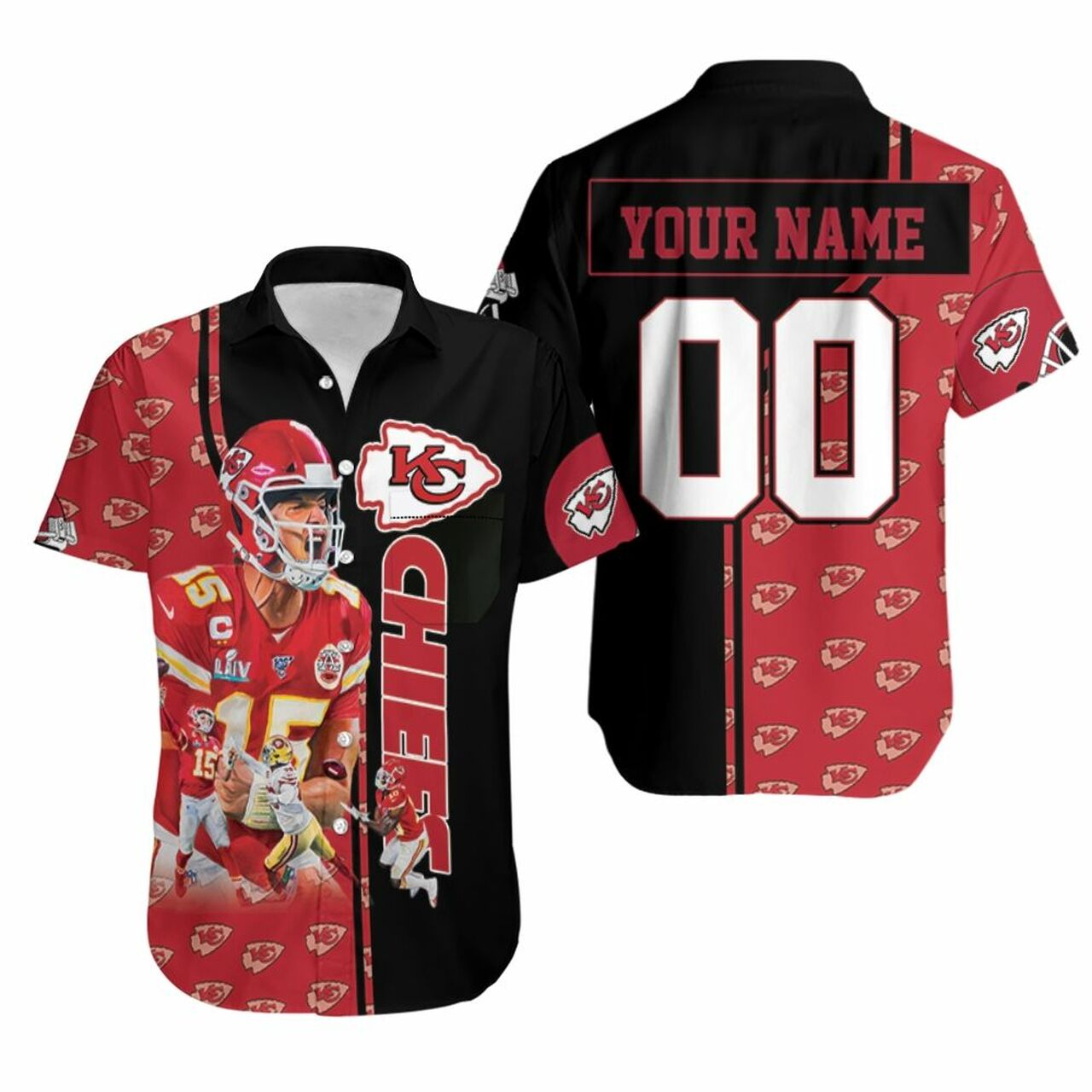 Super Bowl 2020 Kansas City Chiefs Patrick Mahomes Best Moment Best Player Number 15 3D Personalized Hawaiian Shirt Model A4309