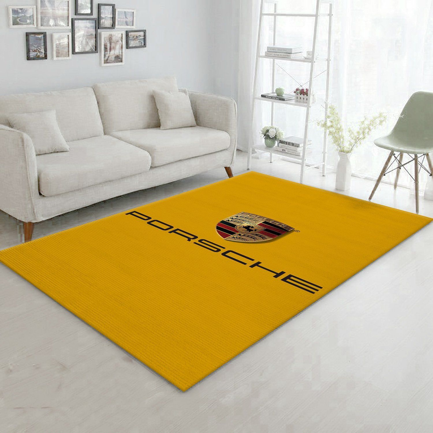 Porsche Logo Ver9 Area Rug For Christmas Bedroom Rug Christmas Gift Decor Area Rug For Living Room Bedroom Rug Home Decor