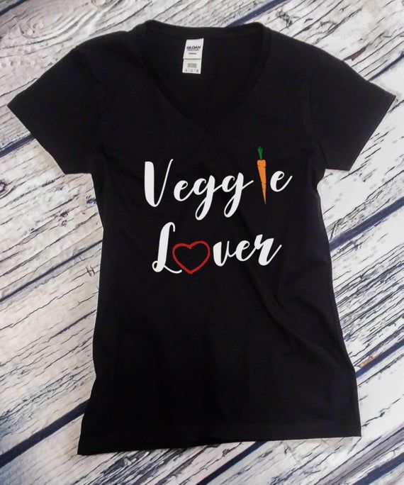 Womens V Neck Veggie Lover 2 T Shirt Vegan Tee Animal Lovers Vegetarian T Shirt Love For The Animals