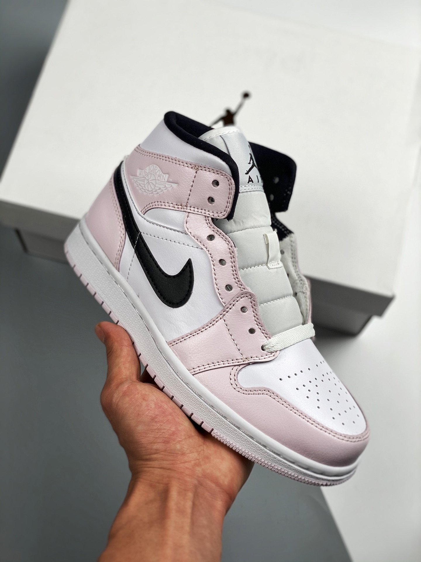 JD 1 Mid ‘Barely Rose’ White Pink Black 5341773