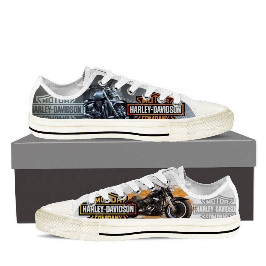 Harley Davidson Low Top Sneakers Shoes For Men