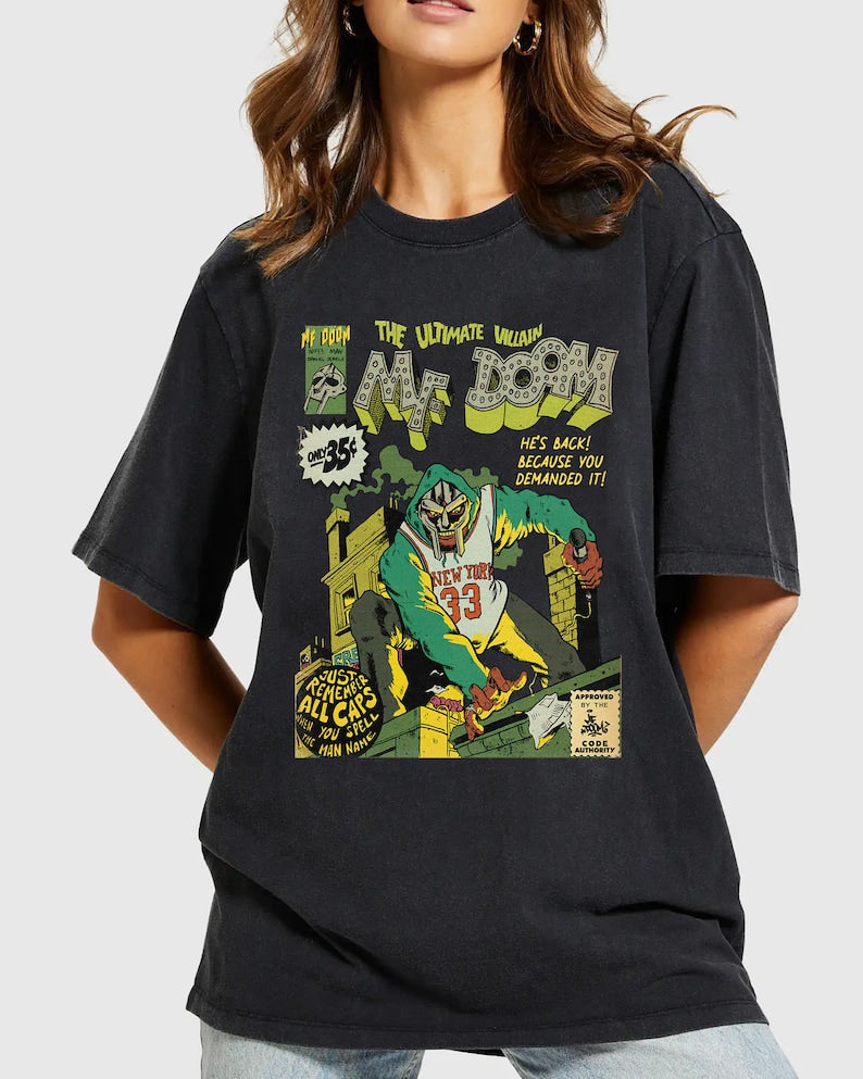 Mf Doom Comic 3 Graphic Shirt, Vintage Mf Doom T-Shirt, Metal Face Doom Shirt, Madlib Doom Tee Shirt