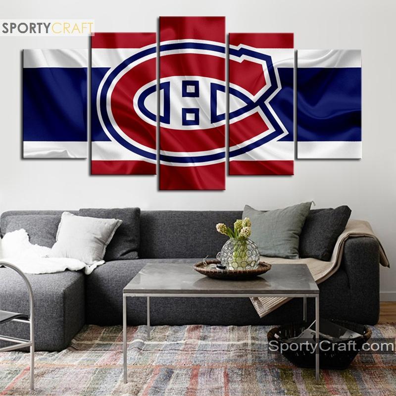 Montreal Canadiens Fabric Style Canvas – Donelanetop Store