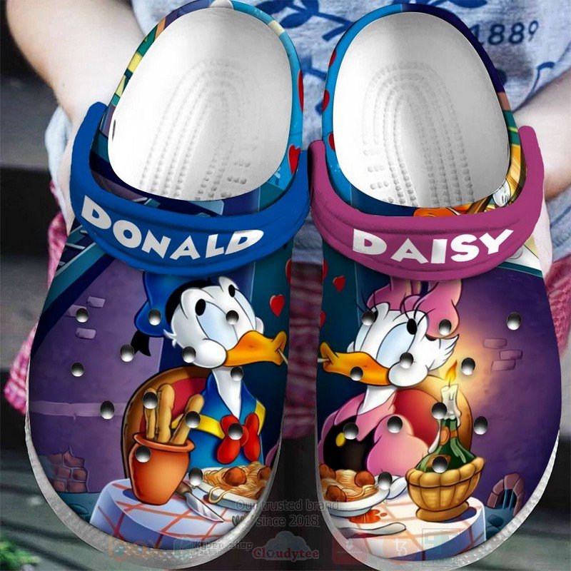 Donald And Daisy Loves Crocss Crocband Clog Comfortable Shoes