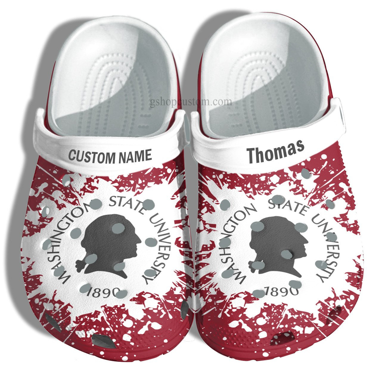 Washington State University Graduation Gifts Croc Shoes Customize- Admission Gift Crocss Shoes